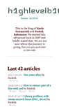 Mobile Screenshot of highlevelbits.com