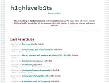 Tablet Screenshot of highlevelbits.com